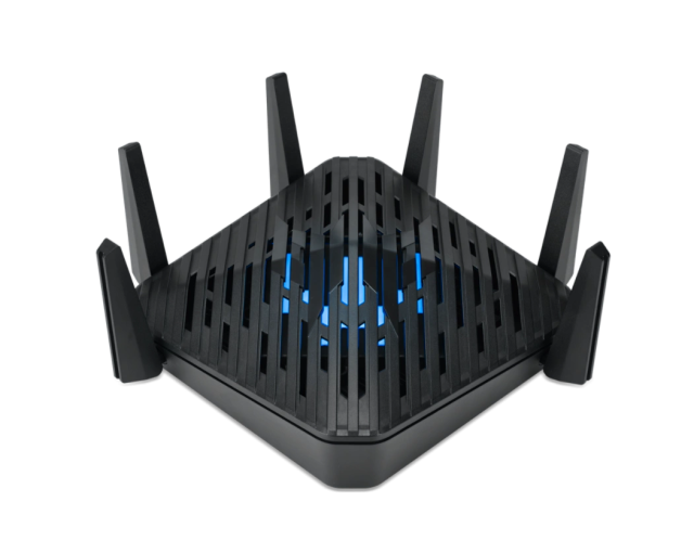 Рутер Acer Predator Connect W6 FF, 7800 Mbps, 2.4GHz/5GHz/6GHz, Wireless AX, 4x LAN1000, 1x WAN2500