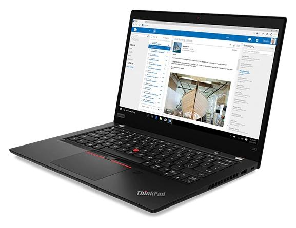 Лаптоп Lenovo ThinkPad X13 Intel Core i5-10210U (1.6GHz up to 4.2GHz, 6MB), 8GB DDR4 2666MHz, 256GB SSD, 13.3" FHD (1920x1080) IPS, AG, Intel UHD Graphics, WLAN ac, BT, Black, 720p IR Cam, Backlit KB, FPR, 6 cell, Win10Pro, 3Y