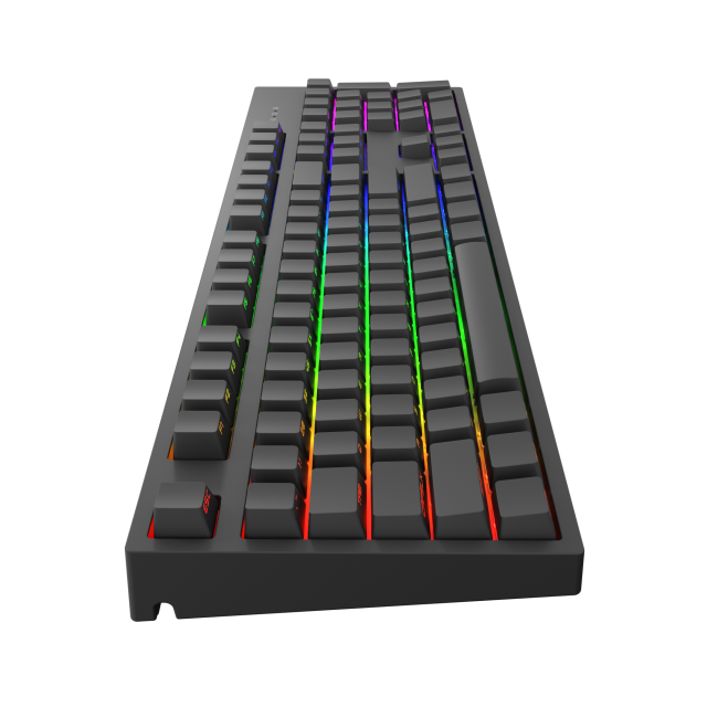Геймърскa механична клавиатура Dark Project KD104A Black Full Size  - Hot-Swappable Gatheron Optical Red, RGB, PBT