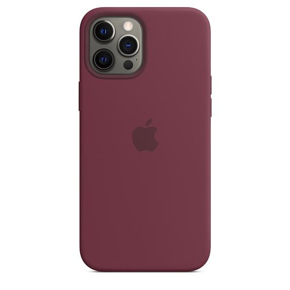 Калъф Apple iPhone 12 Pro Max Silicone Case with MagSafe - Plum (Seasonal Fall 2020)