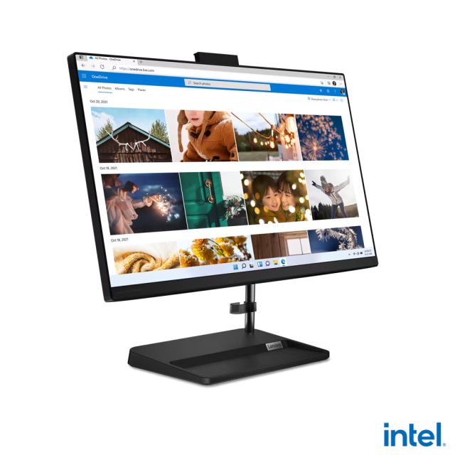 All in One компютър Lenovo IdeaCentre AIO 3 24IAP7, (6-ядрен) Intel Core i3-1215U 1.2/4.4GHz, 23.8" (60.45 cm) Full HD WVA Anti-glare дисплей, 8GB DDR4, 256GB SSD, Free DOS