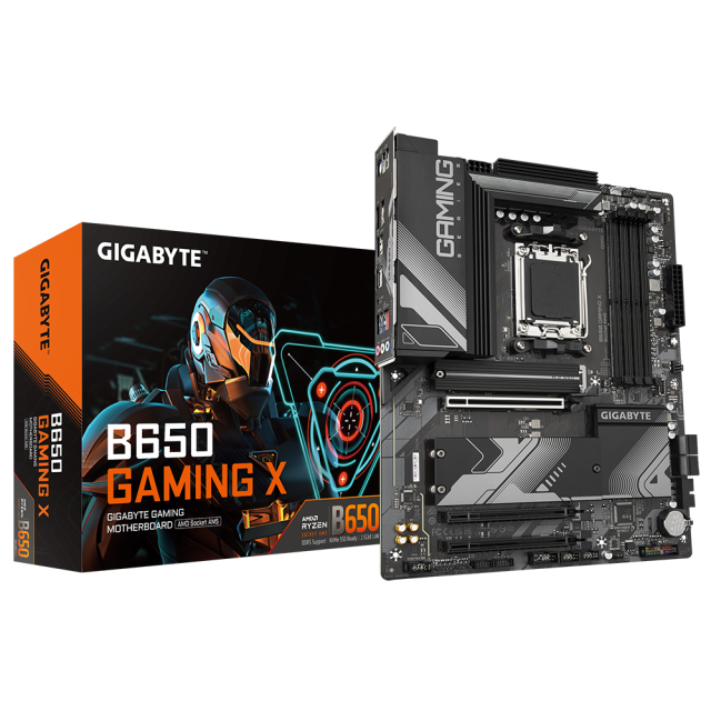 Дънна платка Gigabyte B650M GAMING X AX, B650, AM5, DDR5, PCI-E 4.0, 4x SATA 6Gb/s, 2x M.2, 1x USB 3.2 Gen 2 Type-C, rev 1.3, mATX