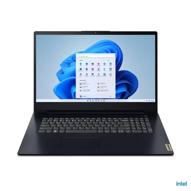 Лаптоп Lenovo IdeaPad 3 17IAU7 (10-ядрен) Intel Core i7-1255U 1.7/4.7GHz, 17.3" (43.94 cm) Full HD IPS Anti-Glare Display, 8GB DDR4, 512GB SSD, 1x USB-C 3.2 Gen 1, Free DOS