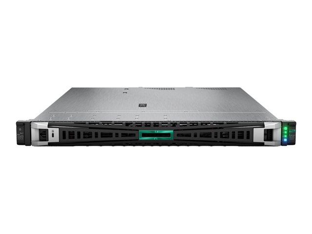 Сървър HPE ProLiant DL320 Gen11, Sapphire Rapids Intel Xeon Bronze 3408U 8C (1.8/1.9GHz, 22.5MB Cache), 16GB DDR5 ECC RDIMM, без HDD 4x 3.5” LFF, 2x 1GbE, 1100W PSU Titanium, Free DOS