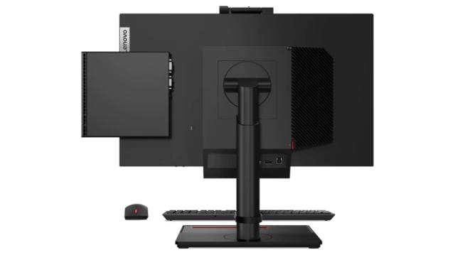 Настолен компютър Lenovo ThinkCentre M70q Tiny Intel Core i3-10100T (3GHz up to 3.8GHz, 6MB), 8GB DDR4 2666MHz, 256GB SSD, Intel UHD Graphics 630, WLAN, BT, KB, Mouse, Black, Win10Pro, 3Y