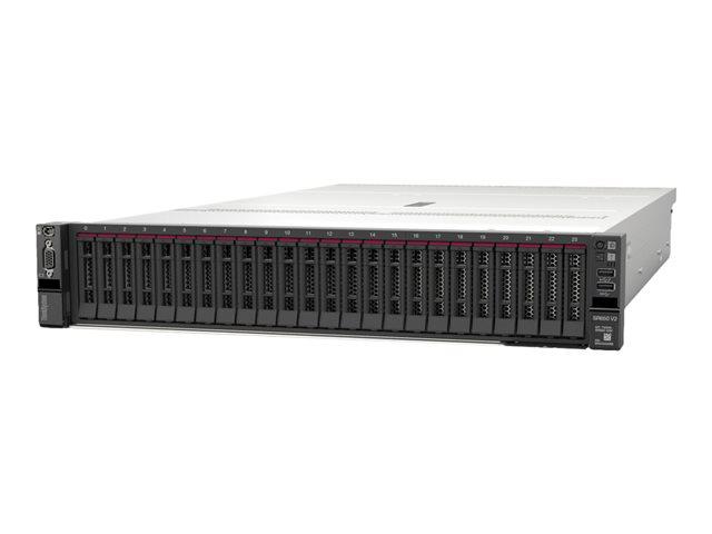 Сървър Lenovo ThinkSystem SR650 V2, Intel Xeon Silver 4310 12C (2.1/3.3GHz, 18MB Cache), 32GB DDR4 ECC UDIMM, без HDD, 1x RJ45 XCC, 750W PSU, Free DOS