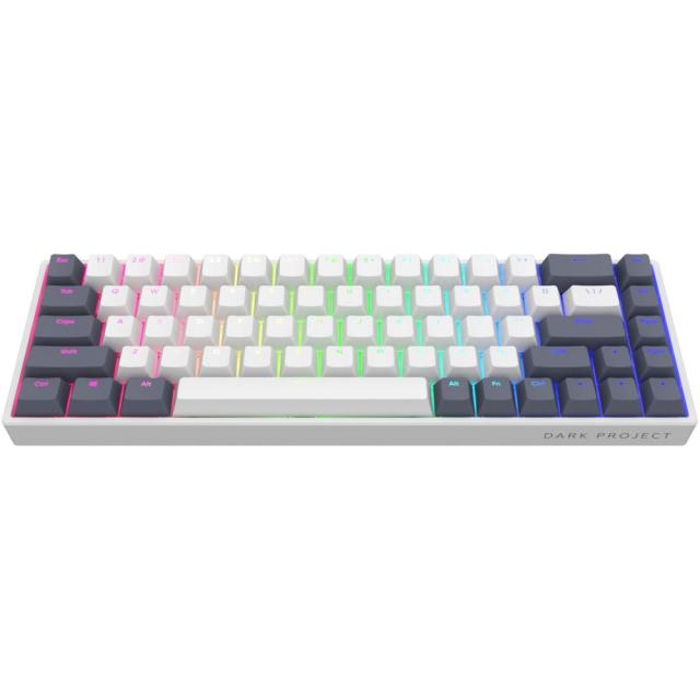 Геймърскa механична клавиатура Dark Project KD68B White Navy 65% PBT