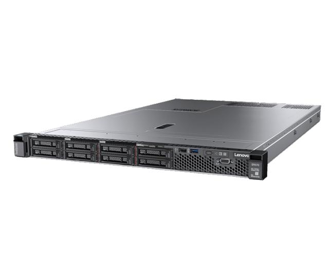 Сървър Lenovo ThinkSystem SR530, Xeon Silver 4208 (8C 2.1GHz 11MB Cache/85W), 16GB 2933MHz (1x16GB, 2Rx8 RDIMM), O/B, 530-8i, 1x750W, XCC Advanced, Tooless Rails