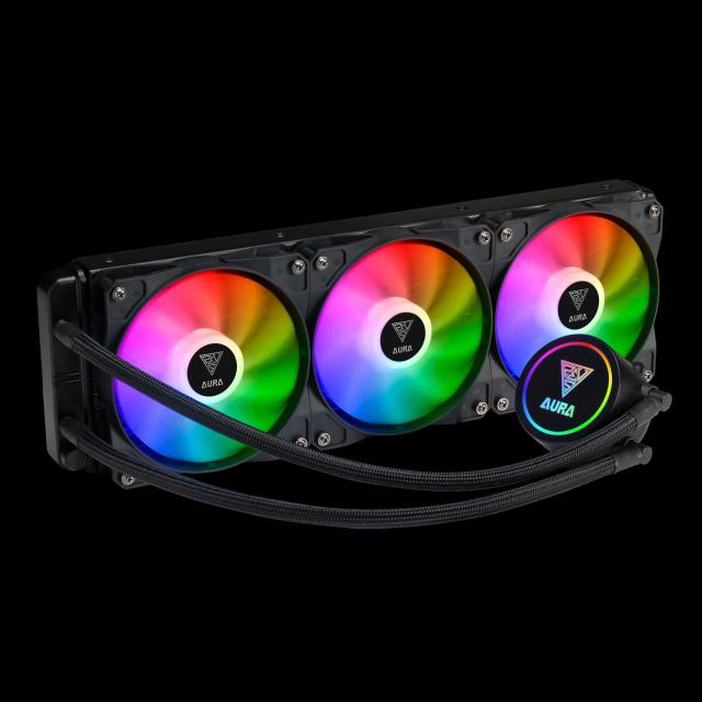 Охладител Gamdias AURA GL360 RGB, AMD/Intel