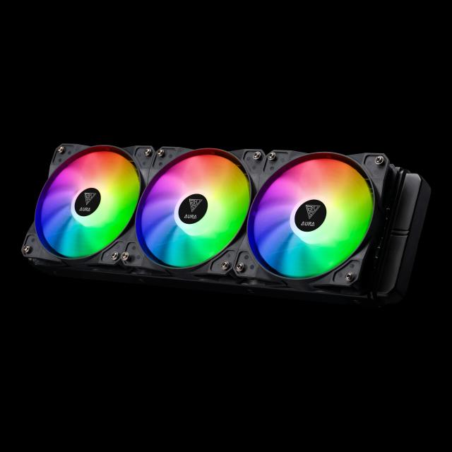 Охладител Gamdias AURA GL360 RGB, AMD/Intel