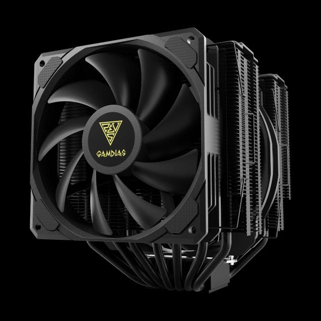 Охладител за процесор Gamdias Boreas P1-720, Dual-Tower, 4-pin PWM, AMD/Intel