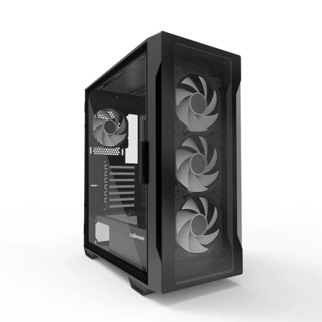 Кутия Zalman  I3 NEO TG Black aRGB, 2 x USB 3.0 1 x USB 2.0 HD Audio x 1, Tempered Glass, ATX
