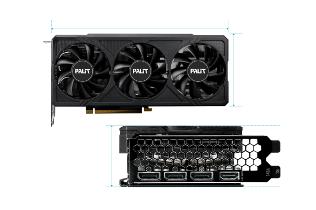 Видео карта PALIT GeForce RTX 4060 Ti JetStream OC 16GB, 128-bit, HDMI, 3X DP