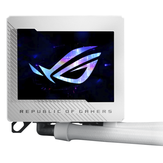 Охладител за процесор ASUS ROG RYUJIN III 360 ARGB White Edition, 3.5" Full Color LCD Display, Intel LGA 1700, 1200, 115x / AMD AM5, AM4
