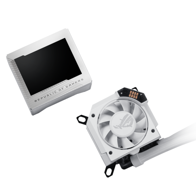 Охладител за процесор ASUS ROG RYUJIN III 360 ARGB White Edition, 3.5" Full Color LCD Display, Intel LGA 1700, 1200, 115x / AMD AM5, AM4