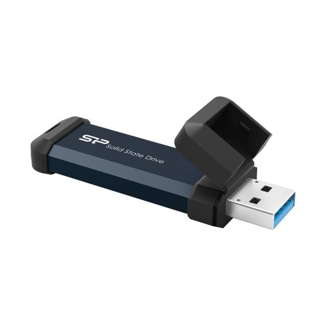 Външен SSD Silicon Power MS60 Blue, SSD 250GB, USB-A 3.2 Gen2