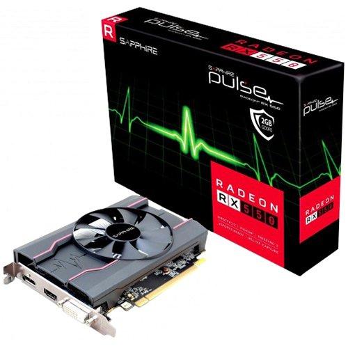 Видео карта SAPPHIRE AMD RX-550 Pulse 2G GDDR5, 128-bit, DP, HDMI, DVI-D
