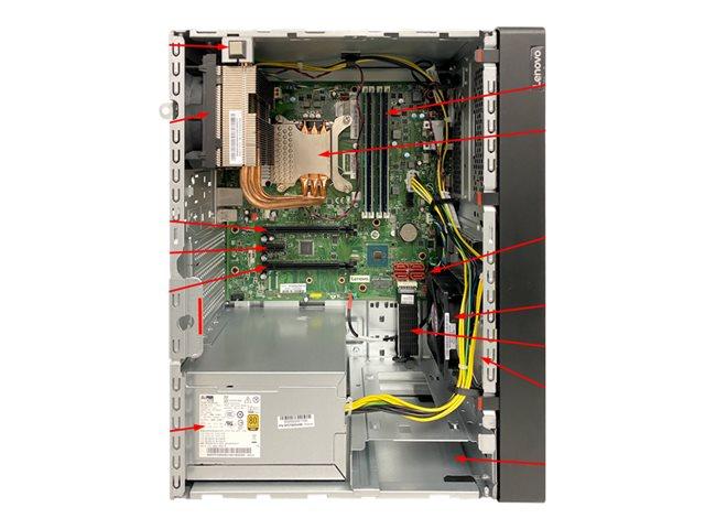Сървър Lenovo ThinkSystem ST50 V2, Intel Xeon E-2324G 4C (3.1/4.6GHz, 8MB Cache), 16GB DDR4 ECC UDIMM, 2x 1TB HDD, 1x I219-LM LAN, 500W PSU, Free DOS