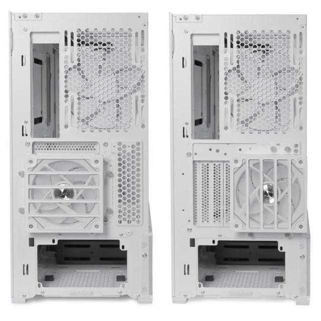Кутия Lian-Li LANCOOL 216 RGB Mid-Tower, Tempered Glass, 2 x USB 3.0, 1 x USB Type-C, 1 x Audio, E-ATX (Under 280mm)/ATX/Micro-ATX/Mini-ITX, Бяла