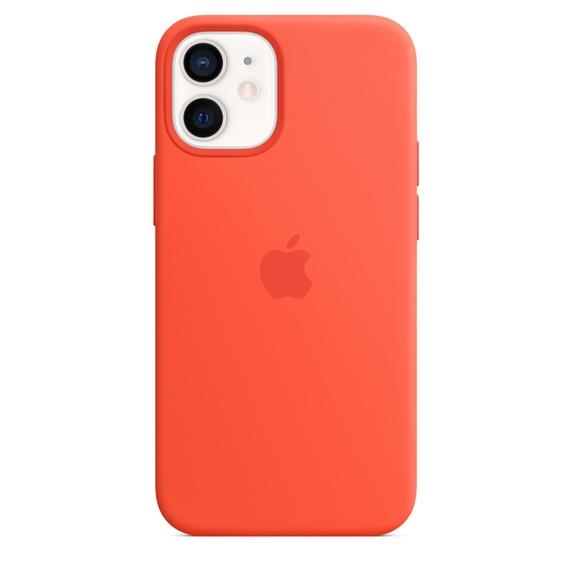 Калъф Apple iPhone 12 mini Silicone Case with MagSafe - Electric Orange