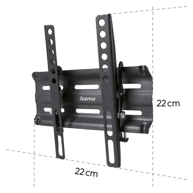 Стенна стойка за TV, TILT, 122см, 48", 1 звезда,200х200, черна
