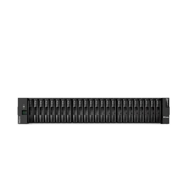 Сторидж Lenovo ThinkSystem DE4000H FC Hybrid Flash Array SFF (64 GB cache, 4x 16 Gb FC base ports [no SFPs], 8x 16 Gb FC HIC ports [no SFPs])