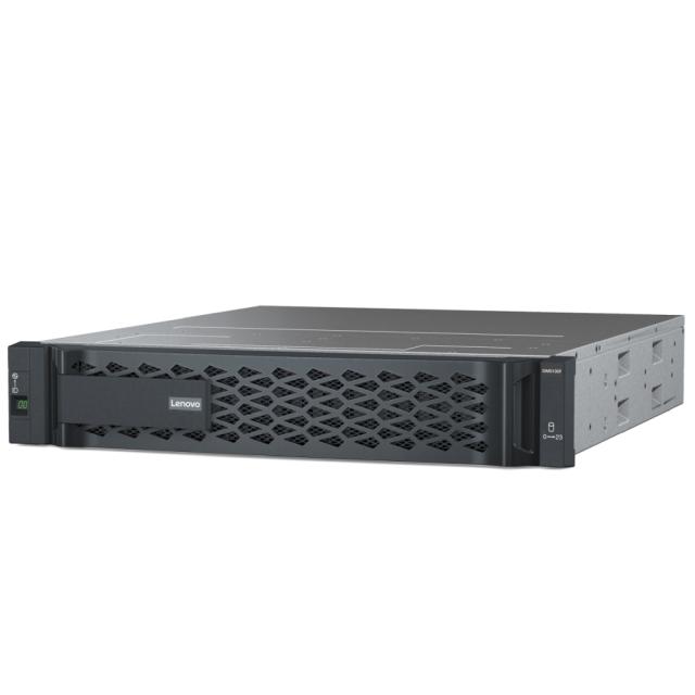 Сторидж Lenovo ThinkSystem DM5100F All Flash Array SAN Only, 2U NVMe Chassis, 2xDM5100F NVMe Controller 64GB, 2x12TB (6x1.9TB NVMe Non-SED) Drive Pack, 2xHIC 10/25Gb iSCSI 4-ports, Foundation 3Y YDYD