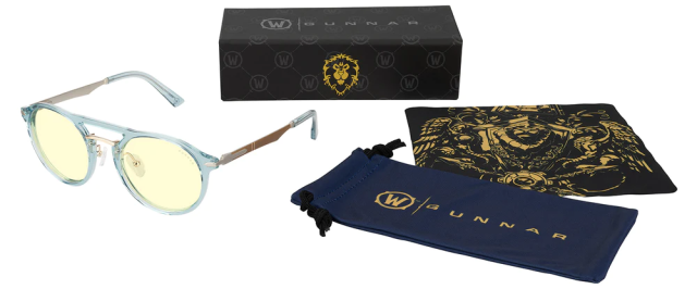 Комплект Очила + калъф GUNNAR x World of Warcraft Alliance Edition Blue Crystal - Amber