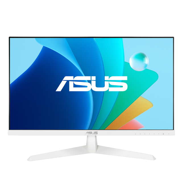 Монитор ASUS VY249HF-W, 23.8" (60.45 cm) IPS FHD (1920x1080), 100Hz, 1ms, Adaptive Sync, Rest Reminder, Blue Light Filter, Flicker Free, Antibacterial Treatment