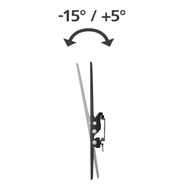 Стенна стойка за TV, HAMA Tilt, 165 см, 75", до 60кг 