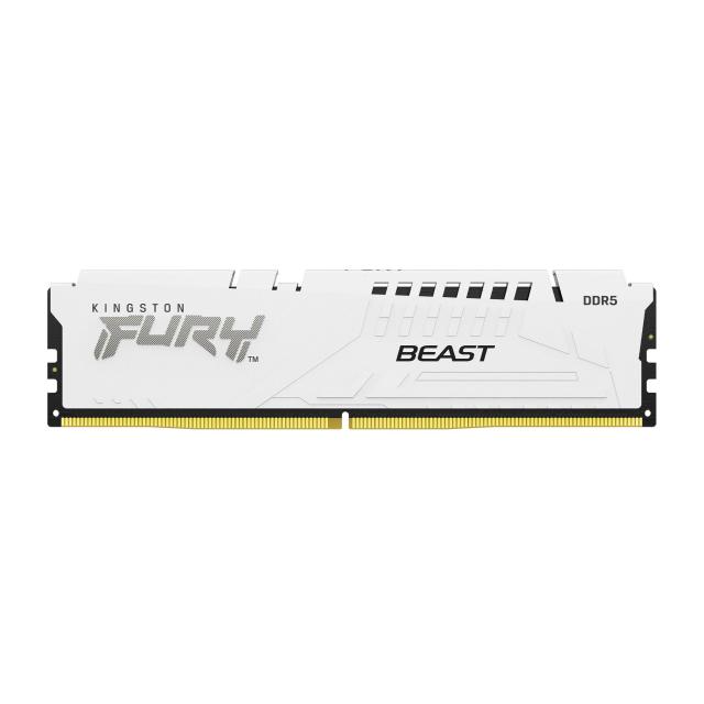 Памет Kingston FURY Beast White, 32GB (2x16GB) DDR5 6000MHz, CL36, AMD EXPO