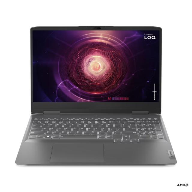Лаптоп Lenovo LOQ 15APH8, AMD Ryzen™ 7 7840HS (8C / 3.8 / 5.1GHz,16MB) 15.6'' (39.62 cm) IPS Anti-glare, 144Hz, NVIDIA GeForce RTX 4050 6GB, 16GB DDR5, 512GB SSD M.2 , Free DOS