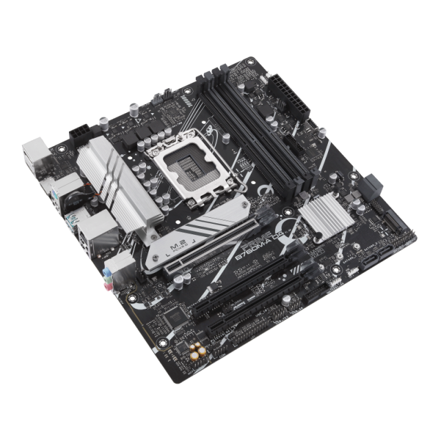 Дънна платка ASUS Prime B760M-A D4 CSM, B760, LGA1700, DDR4, PCI-E 4.0, 2x M.2, 4x SATA 6Gb/s, mATX