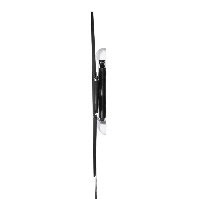 Стенна стойка за TV HAMA, Регулируема, 46"-90", до 75 кг, Черен/Бял