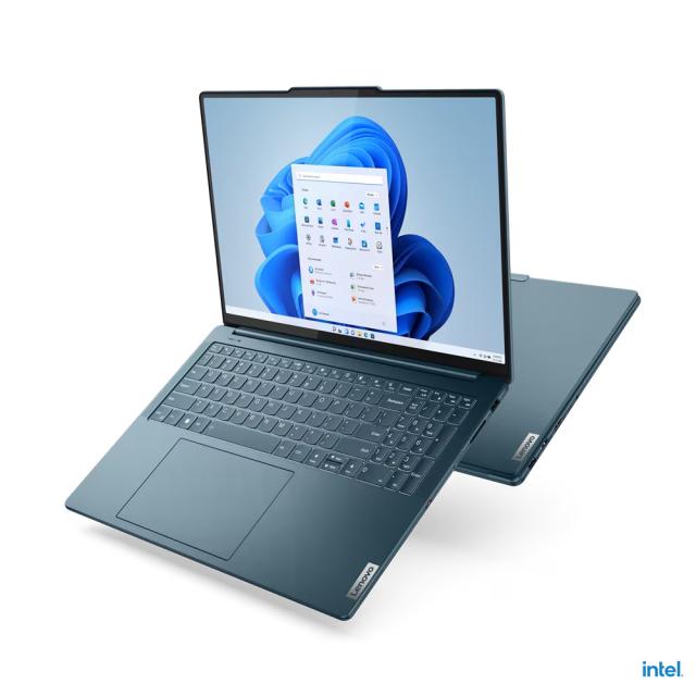 Лаптоп LENOVO Yoga Pro 9 16IRP8, Intel Core i7-13705H, 14C (P-core 2.4 / 5.0GHz, E-core 1.8 / 3.7GHz, 24MB), 16.0" (40.64 cm)  IPS 400nits Glossy, 100% sRGB, 165Hz, NVIDIA® GeForce RTX 4050 6GB, 16GB LPDDR5, 1TB SSD M.2, Windows 11 Home