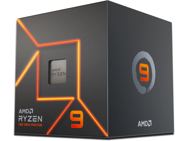 Процесор (12-ядрен) AMD Ryzen 9 7900, (3.7 / 5.40GHz, 64MB Cache, 0.40-2.20GHz GPU, AM5) BOX, с охлаждане Wraith Prism