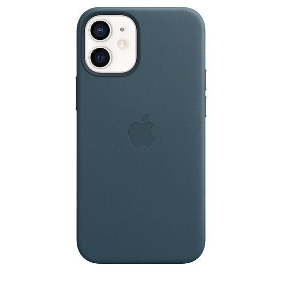 Калъф Apple iPhone 12 mini Leather Case with MagSafe - Baltic Blue (Seasonal Fall 2020)
