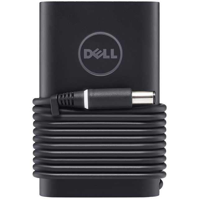Захранване (оригинално) за лаптопи Dell, 65W, 7.4 mm, 3-prong, черно