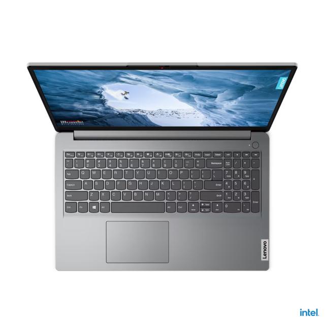 Лаптоп Lenovo IdeaPad 1 15IAU7, Intel Core i3-1215U, 6C (1.2 / 4.4GHz, 10MB), 15.6'' (39.62 cm) TN, 8GB DDR4, 512GB SSD M.2 NVMe, Free DOS