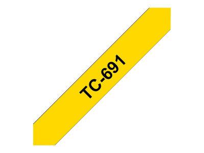 Консуматив BROTHER P-Touch TC-691 black on yellow 9mm TC691