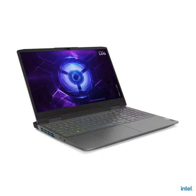 Лаптоп Lenovo LOQ 15IRH8, 15.6'' (39.62 cm), Full HD, IPS 350nits Anti-glare, 144Hz, Intel Core i7-13620H (1.8/4.9GHz, 24M), NVIDIA RTX 4060 8GB GDDR6 DLSS 3, 16GB, 512GB SSD, Free DOS