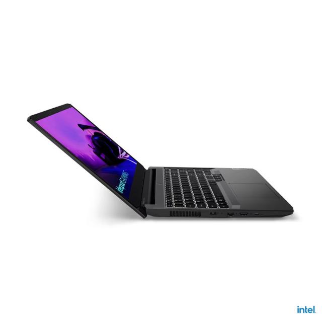 Лаптоп LENOVO GAMING 3 15IHU6, Intel Core i5-11300H (4C / 8T, 3.1 / 4.4GHz, 8MB), 15.6'' (39.62 cm)  IPS 250nits Anti-glare, 60Hz, NVIDIA GeForce GTX 1650 4GB GDDR6, 8GB DDR4, 512GB SSD, Free DOS