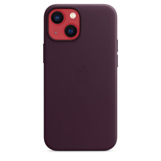 Калъф Apple iPhone 13 mini Leather Case with MagSafe - Dark Cherry