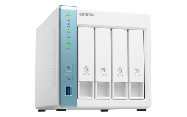 Мрежов сторидж QNAP 4 BAY, Alpine AL214, 4-core, 1.7GHz, 1GB DDR3, 512MB Dual boot OS protection , 2.5" 3.5" USB 3.0 USB 2.0 GB GBIT 0, 1,RAID 