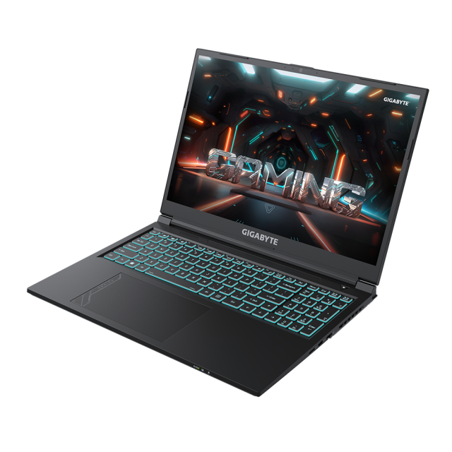 Лаптоп GIGABYTE G6 KF, Intel Core i7-13620H 10C (2.4 / 4.9 GHz, 24M Cache), 16.0" (40.64 cm) WUXGA 165Hz, 16GB (2x8GB) DDR5, 512GB SSD Gen4, nVIdia RTX 4060 8GB GDDR6, Free DOS