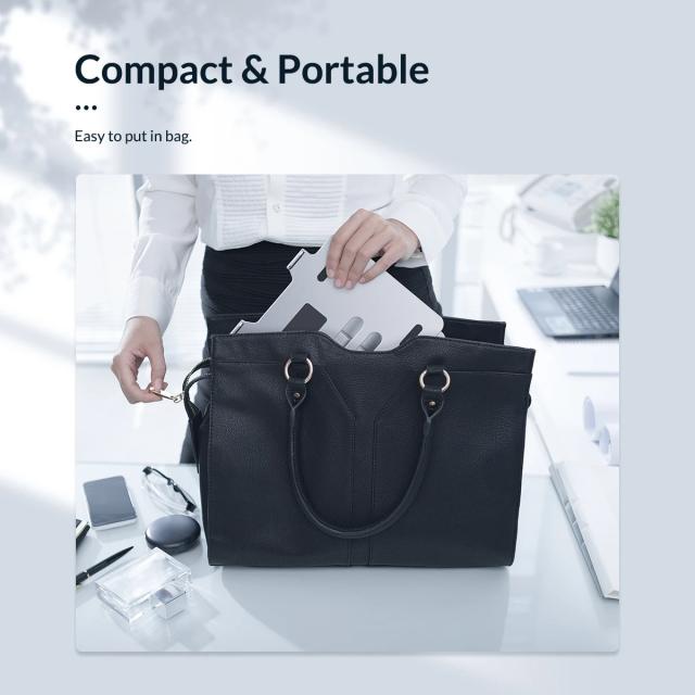 Поставка за лаптоп Orico алуминиева Laptop Stand - Aluminum, 2 x USB3.0, Card Reader, up to 15.6"