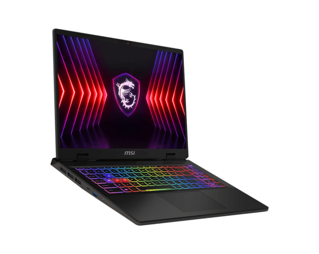 Лаптоп MSI Sword 16 HX B14VGKG-029BG, Intel Core i7-14700HX 20C (1.5/5.5GHz, 33MB) 16" (40.64cm) QHD+ 240Hz IPS, NVIDIA RTX 4070 8GB, 16GB DDR5, 1TB SSD NVMe, 1x Type-C 3.2 Gen2, Windows 11 Home,