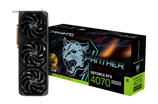 Видео карта GAINWARD NVIDIA GeForce RTX4070 SUPER PANTER OC 12GB GDDR6X, 192-bit, HDMI, 3x DP
