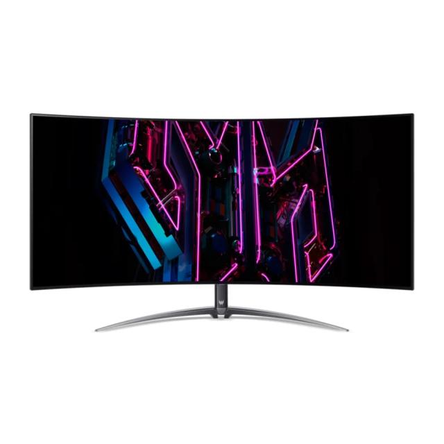 Монитор ACER X45BMIIPHUZX, 44.5" (113.03cm) UW-QHD/OLED, 240Hz, 0.1ms GTG, 1000 cd/m², 2x HDMI, DisplayPort, 2x USB 3.2, USB 3.2 Typ-C, Low Blue Light, AMD FreeSync