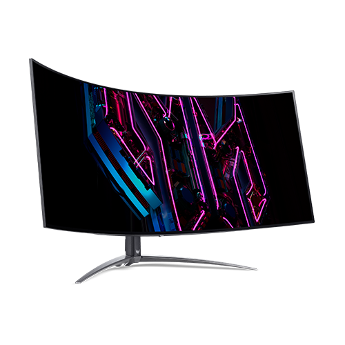 Монитор ACER X45BMIIPHUZX, 44.5" (113.03cm) UW-QHD/OLED, 240Hz, 0.1ms GTG, 1000 cd/m², 2x HDMI, DisplayPort, 2x USB 3.2, USB 3.2 Typ-C, Low Blue Light, AMD FreeSync